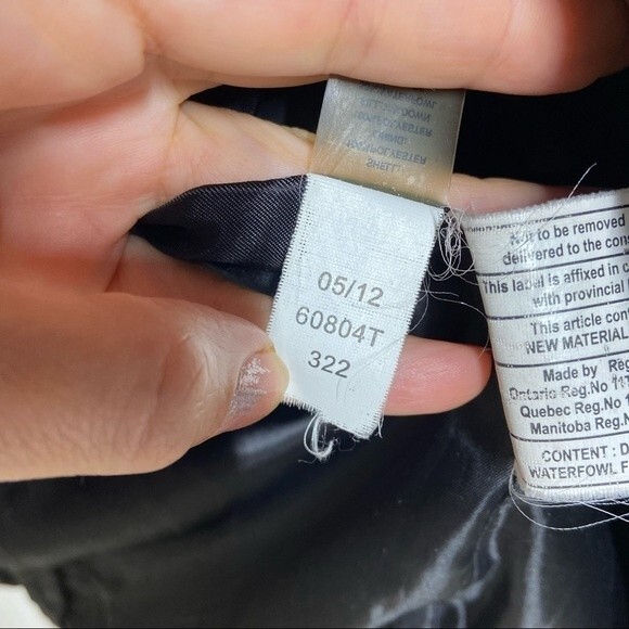 Tahari Hooded Waterfoul Feather Down Puffer Black Jacket S - Picture 12 of 14